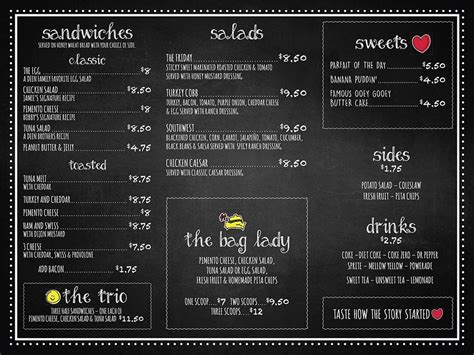 ladys bag|bag lady menu.